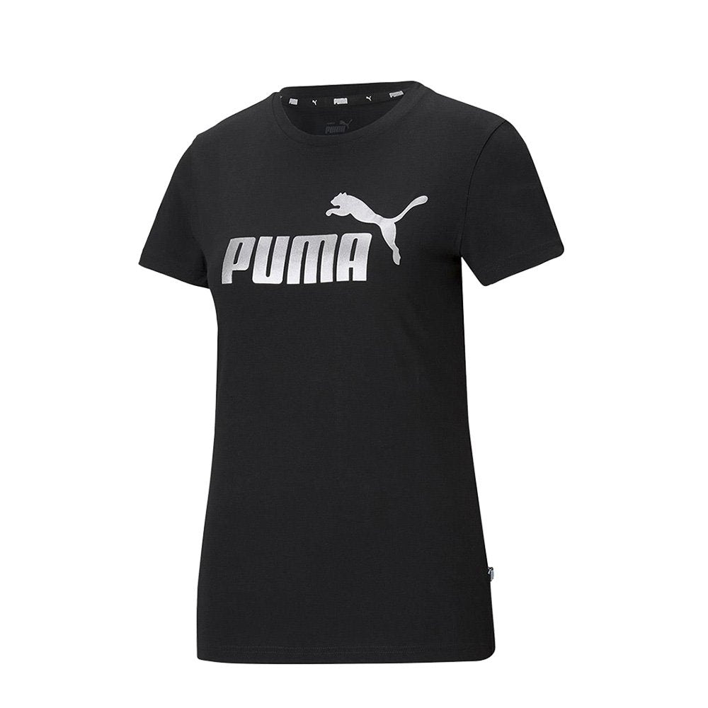 Puma Essentials+ Metallic Logo Tee Womens