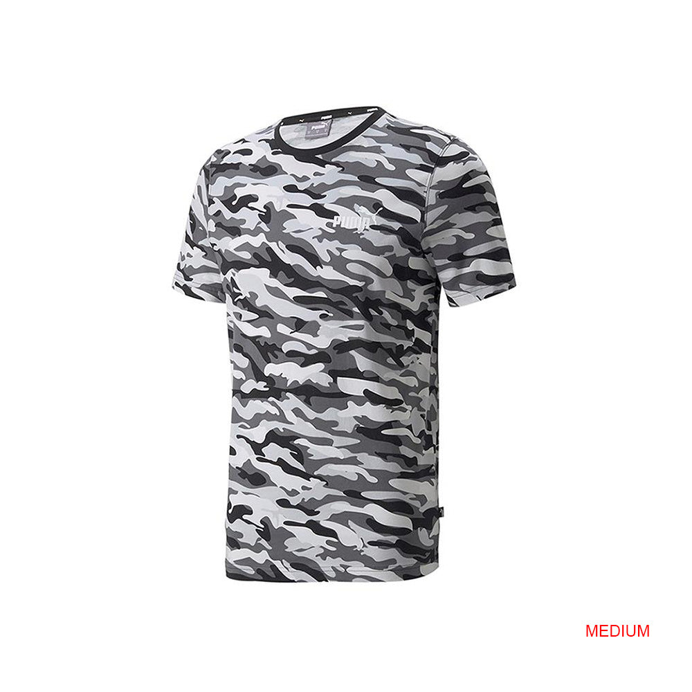 Puma Essentials+ All Over Print Camo Tee Mens