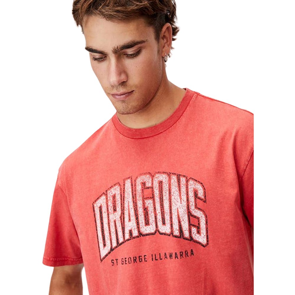 Cotton On NRL Dragons Collegiate T Shirt Mens