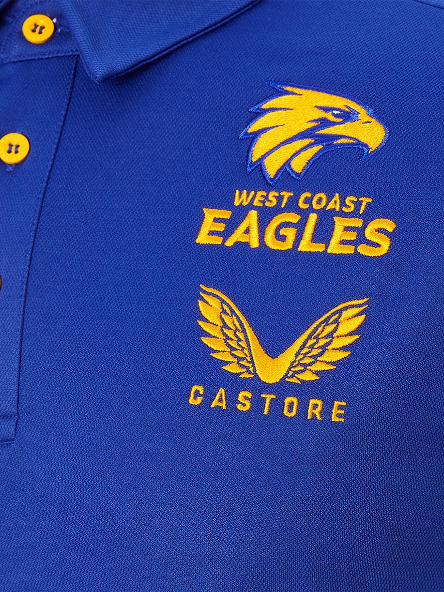 West Coast Eagles Media Polo Mens 2022