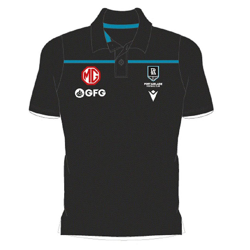 Port Adelaide Power FC Travel Poly Polo 2021