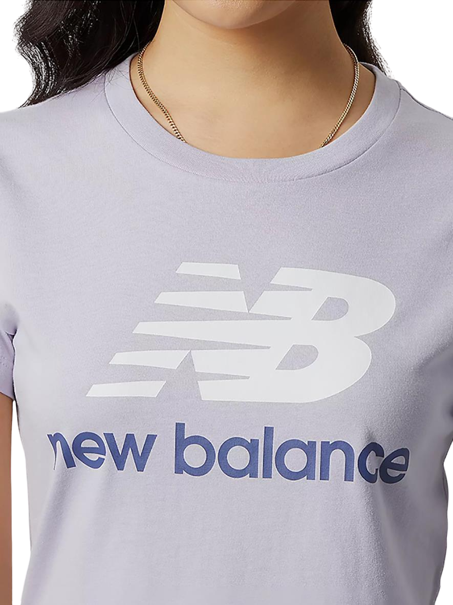 New Balance Essentials Stacked Logo Tee Womens