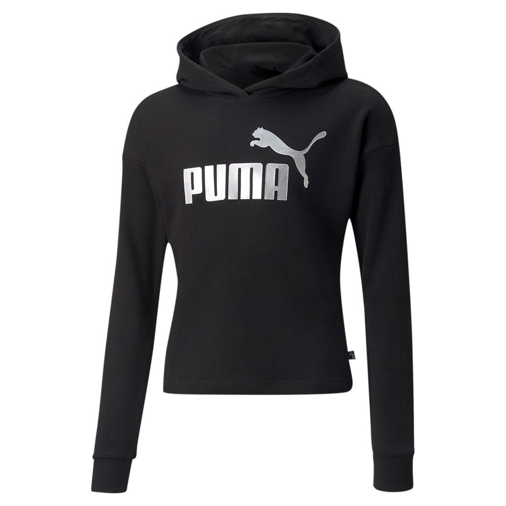 Puma ESS Logo Cropped Hoodie TR Girls