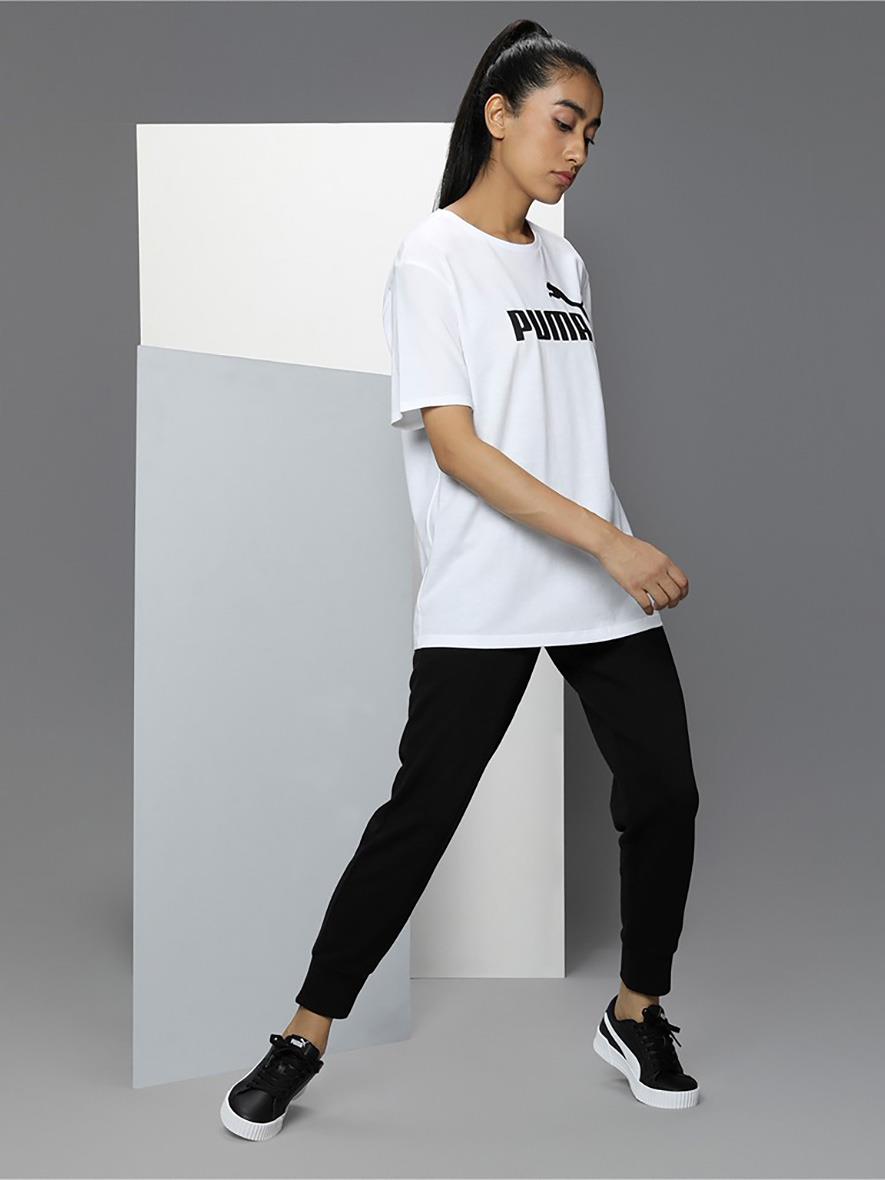 Puma Essentials Logo Boyfriend Tee Womens