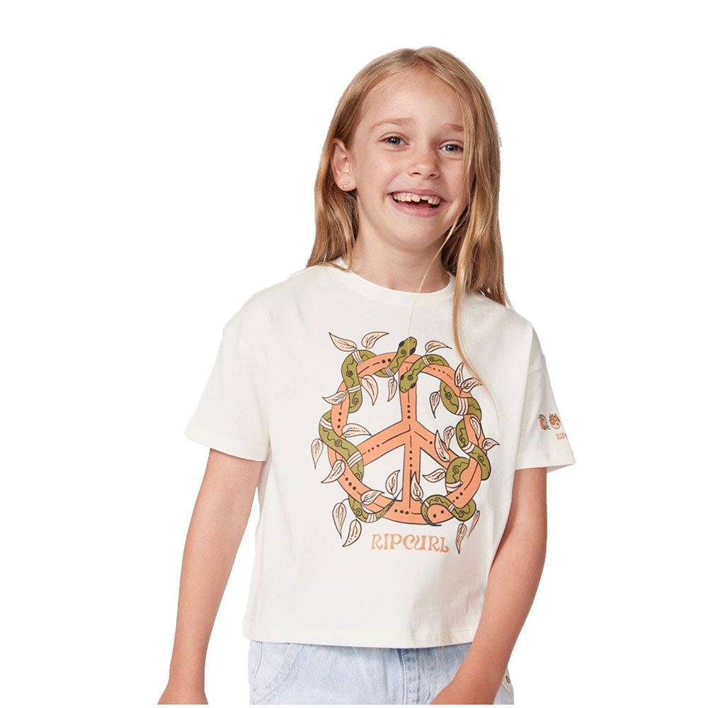 Rip Curl Earth Waves Peach Tee Kids