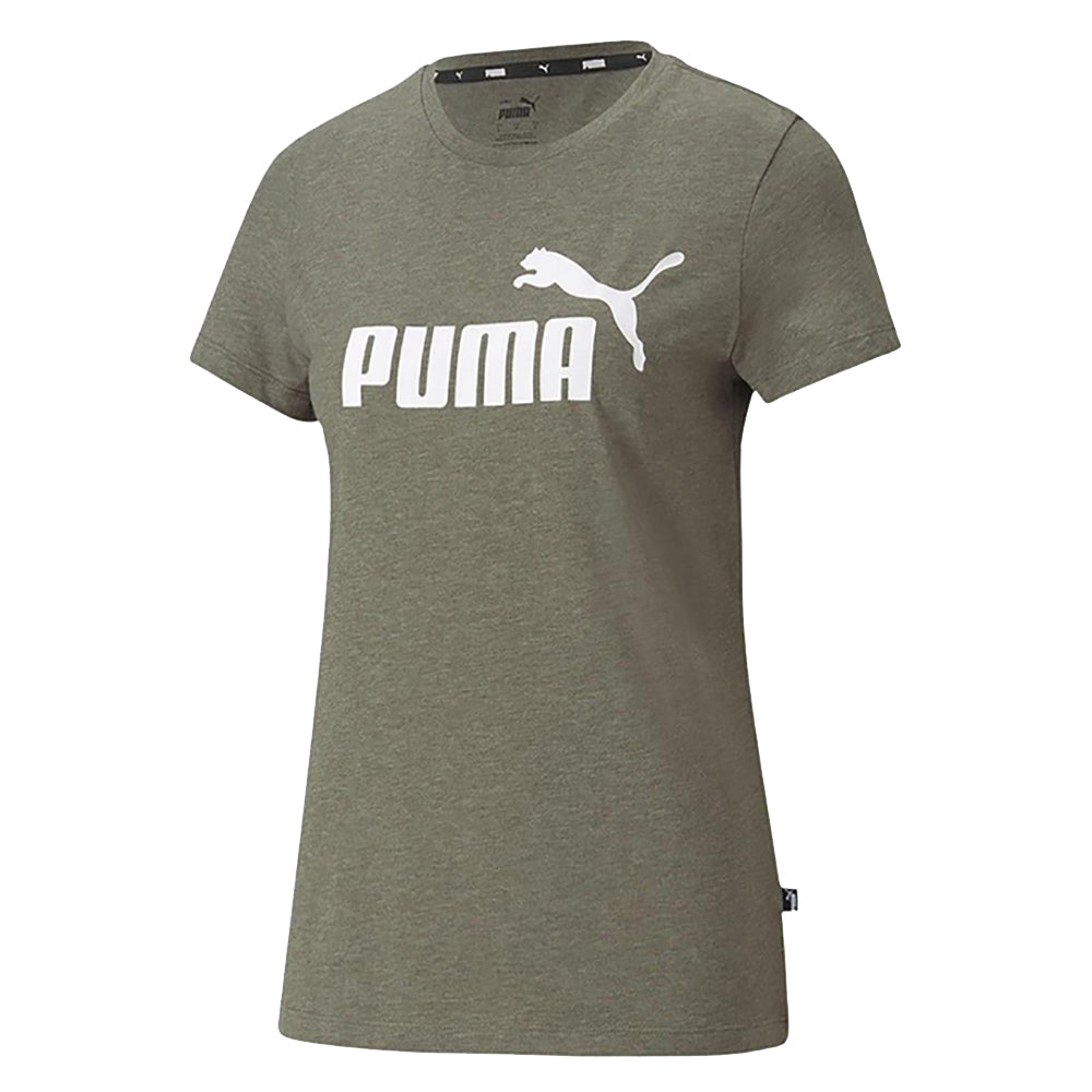 Puma Essentials Logo Heather Tee Womens