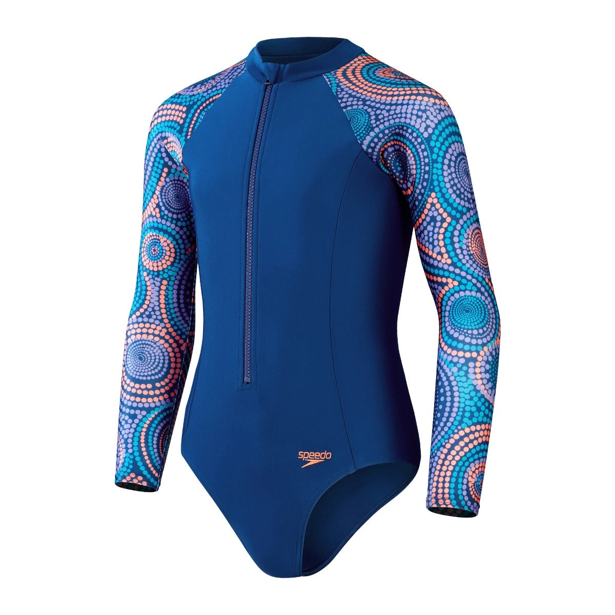 Speedo Girls Longsleeve Swimsuit