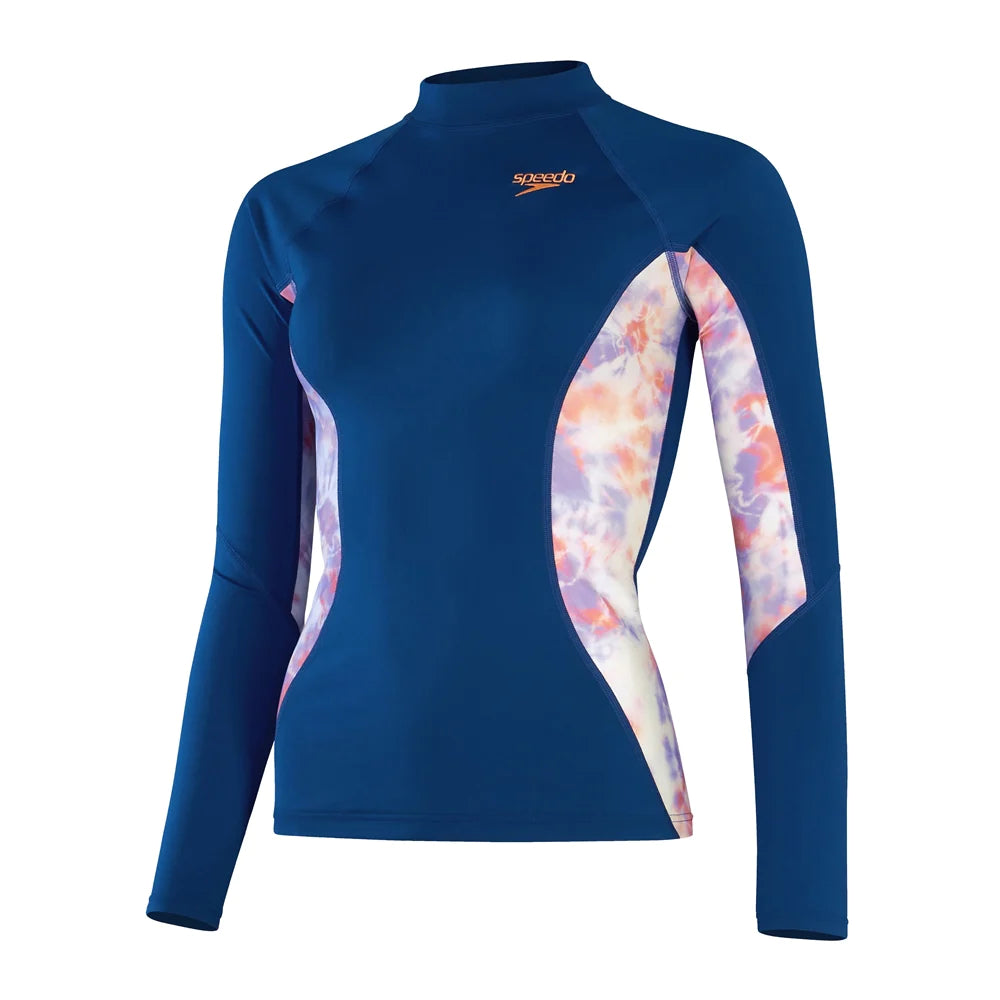 Speedo Printed Longsleeve Rashguard Womens