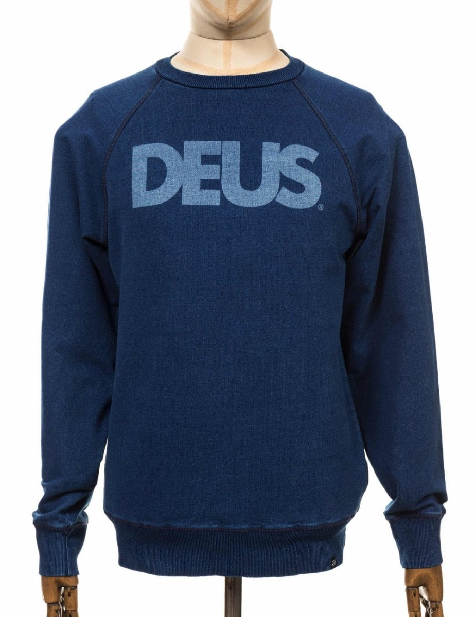 Deus Ex Machina All Caps Indigo Crew Mens