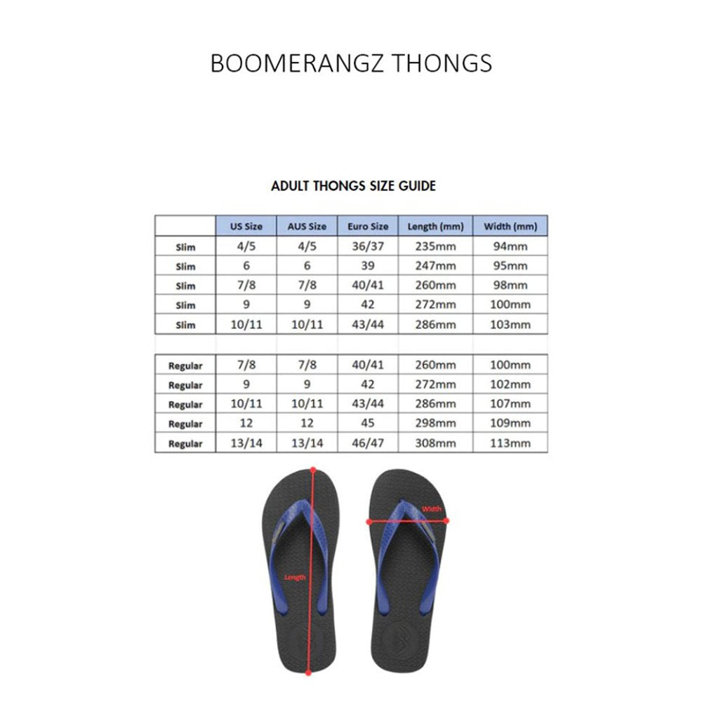 Bomerangz Slim Thongs Womens