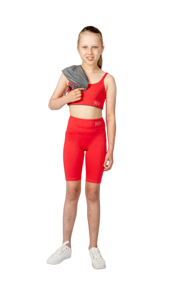 Soar Active Everyday Reversible Crop Girls