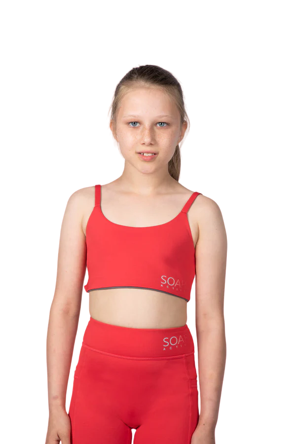 Soar Active Everyday Reversible Crop Girls