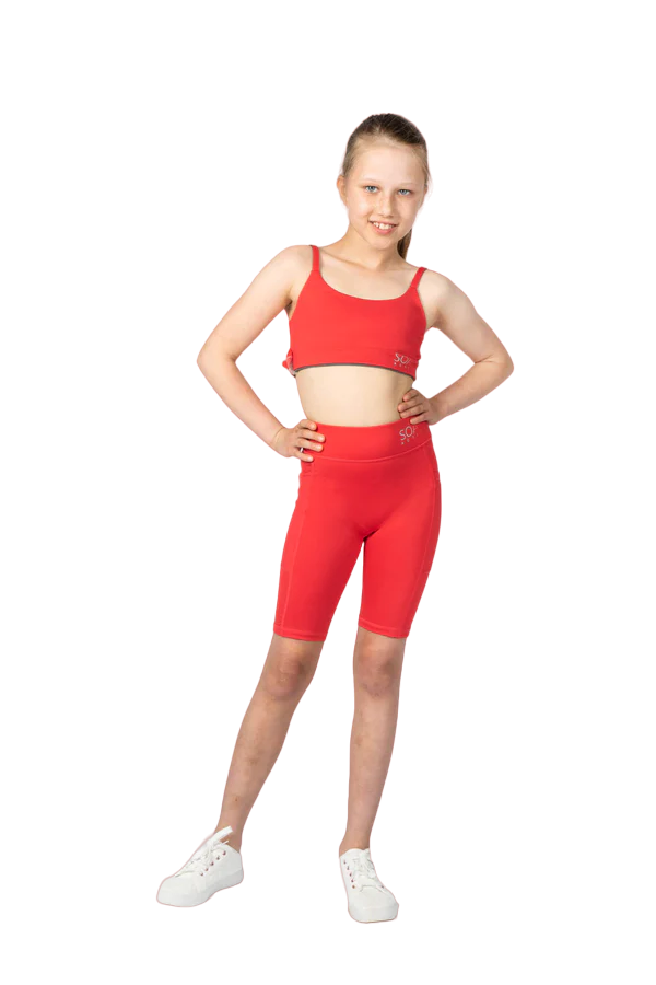 Soar Active Everyday Reversible Crop Girls