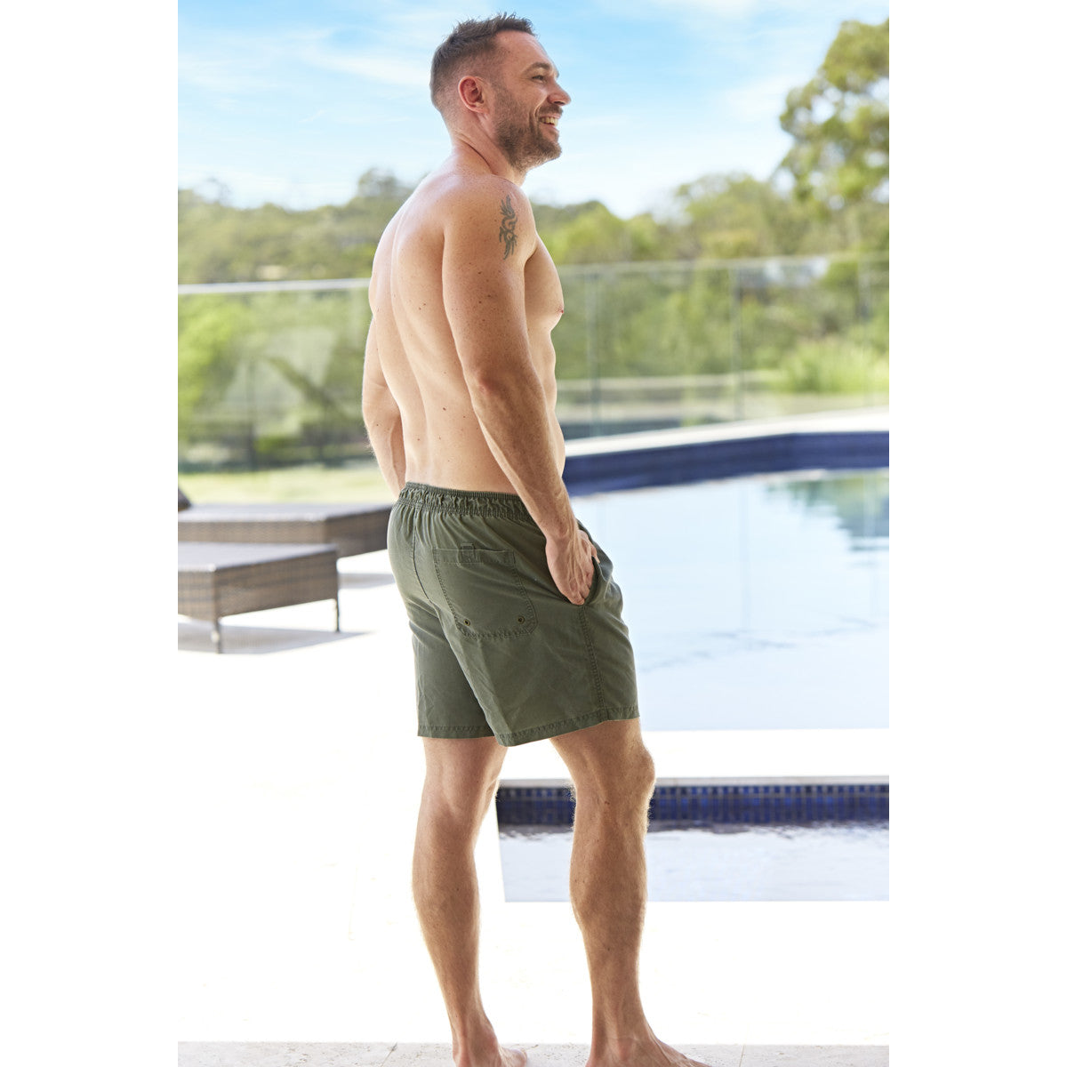 Zoggs Mosman Washed 15 Inch Shorts Mens