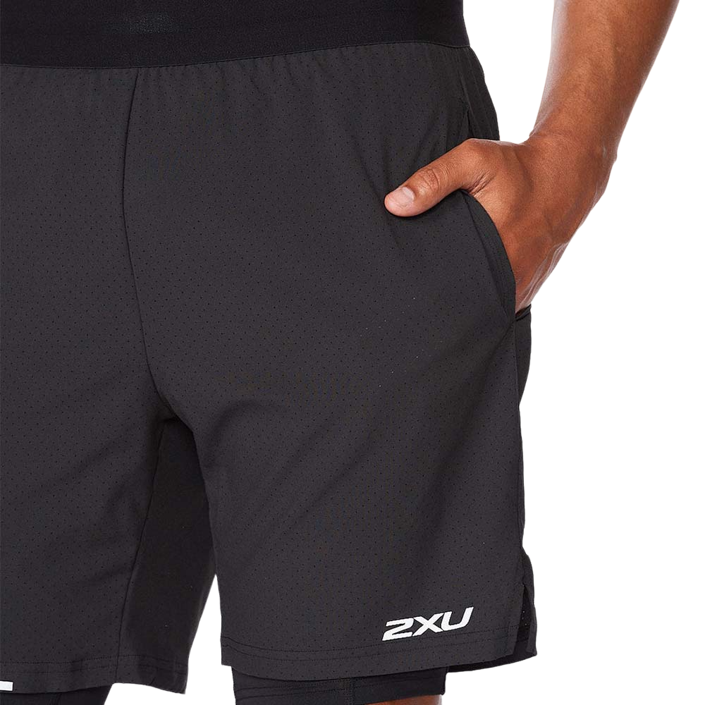 2XU Aero 2-in-1 7" Shorts Mens