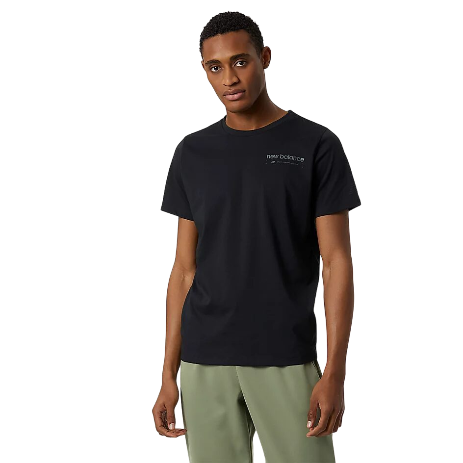 New Balance Graphic Heathertech Tee Mens