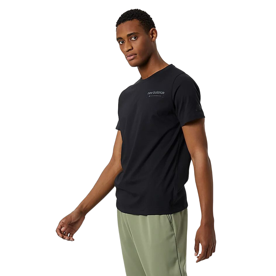 New Balance Graphic Heathertech Tee Mens