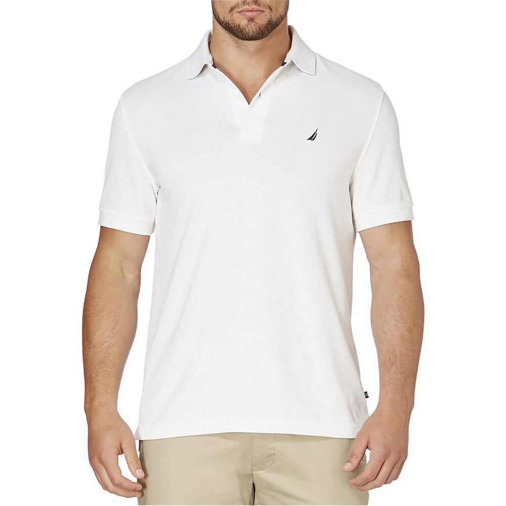 Nautica Short Sleeve Solid Anchor Polo