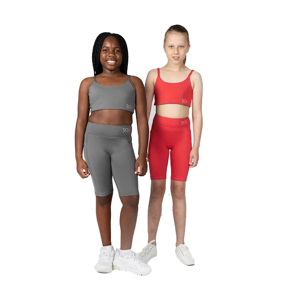 Soar Active Everyday Reversible Crop Girls