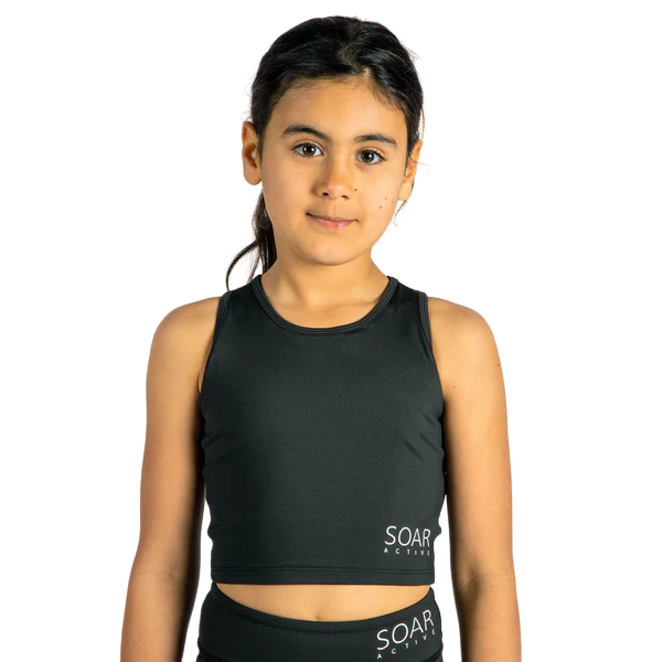 Soar Active Crop Tee Girls