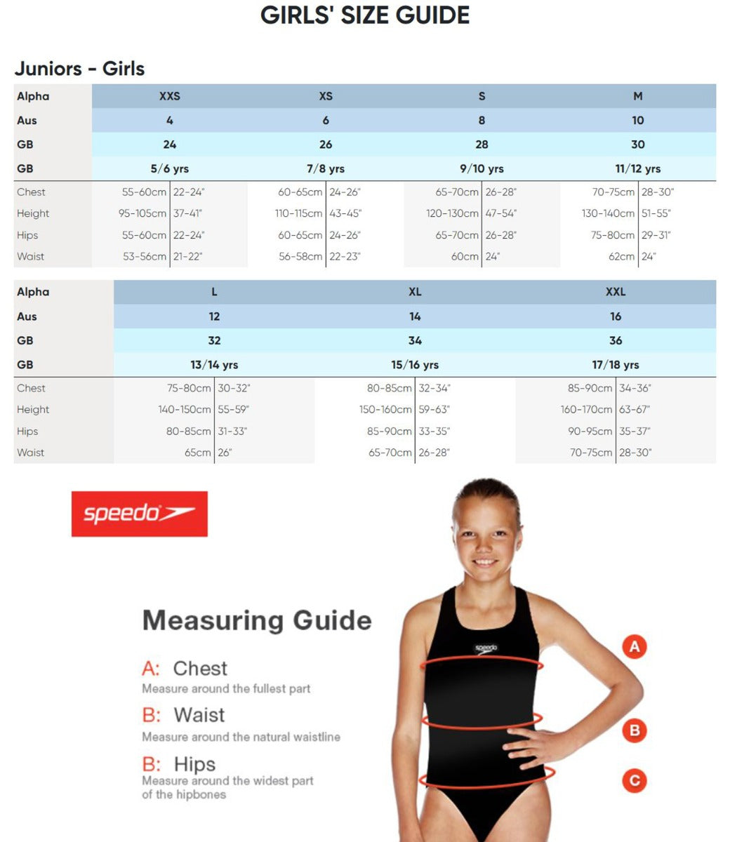 Speedo Girls Digi Placement Medalist