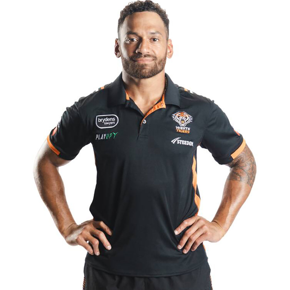 Wests Tigers Players Replica Media Polo Mens 2023