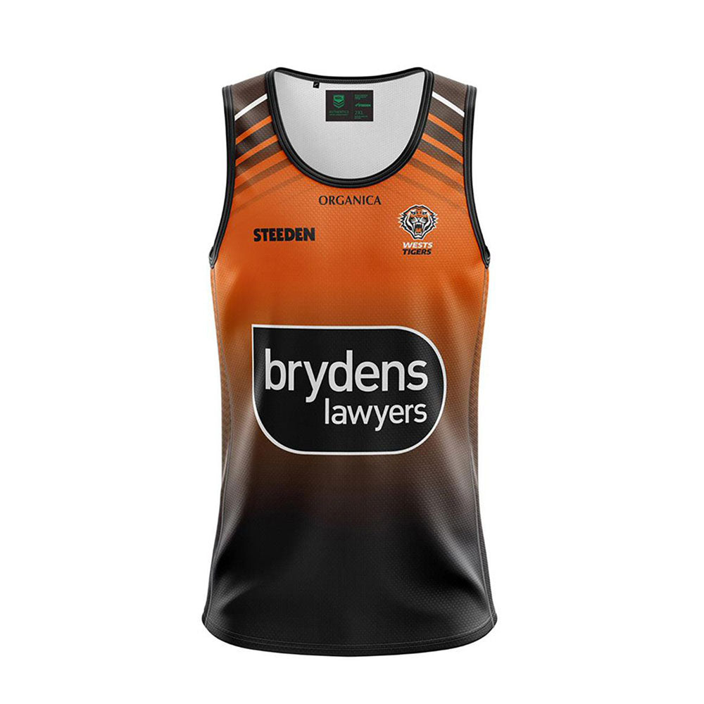 Wests Tigers Training Singlet Mens 2022